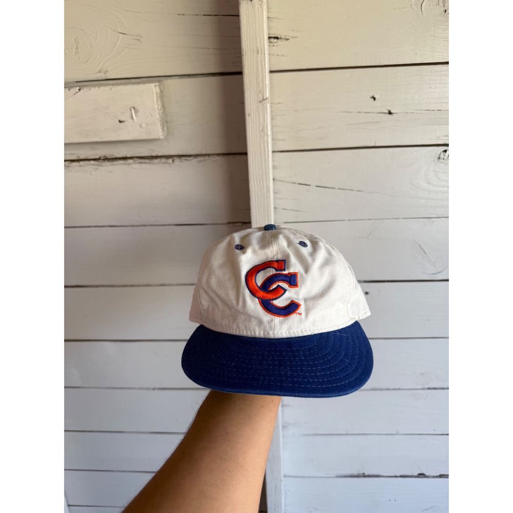 Vintage Cleveland Cavaliers New Era 5950 Fitted Hat Size 6 7/8 White Blue Wool